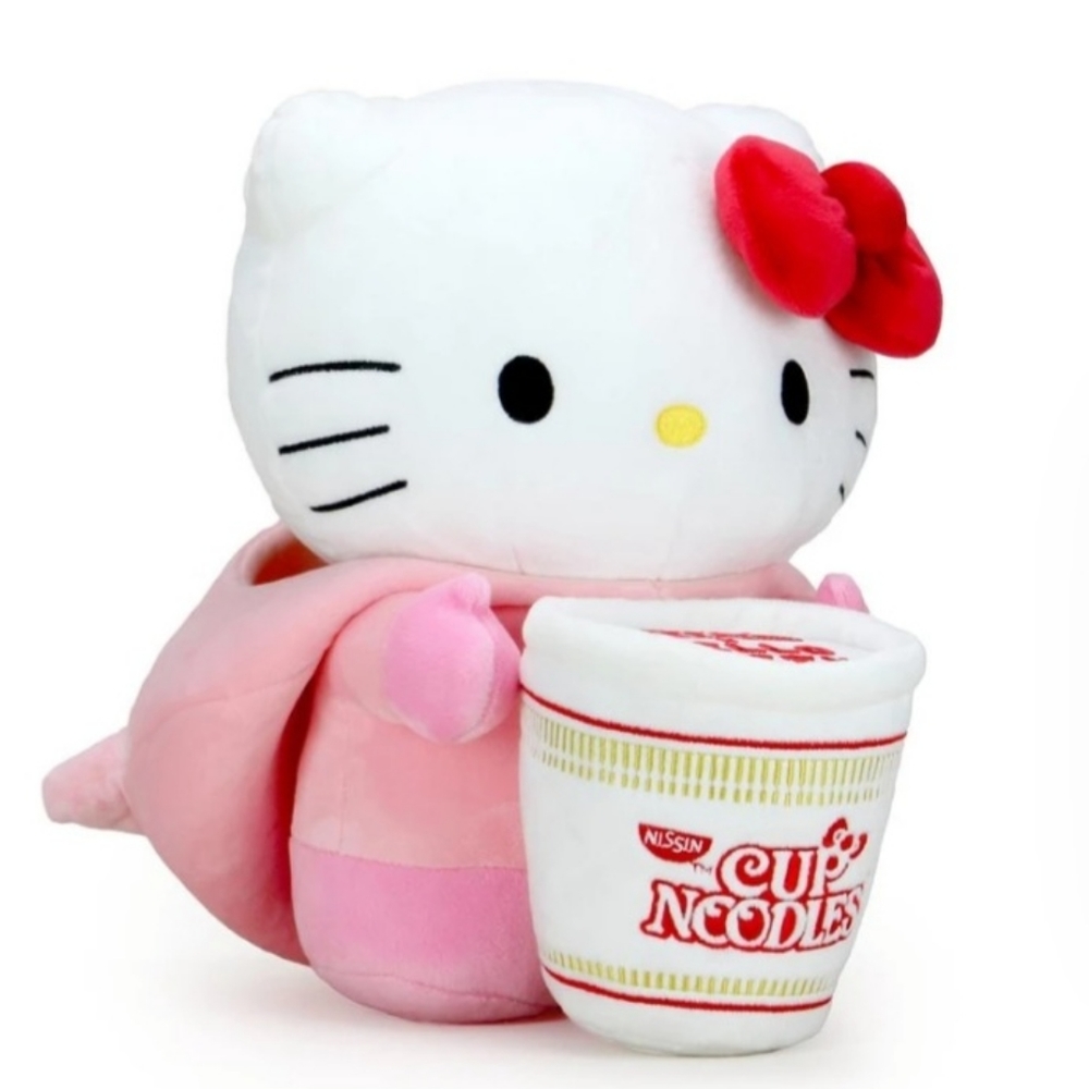 Large Hello Kitty Cup of Noodles Plush